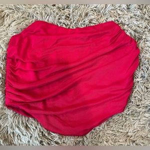 rose pink mesh material corset top